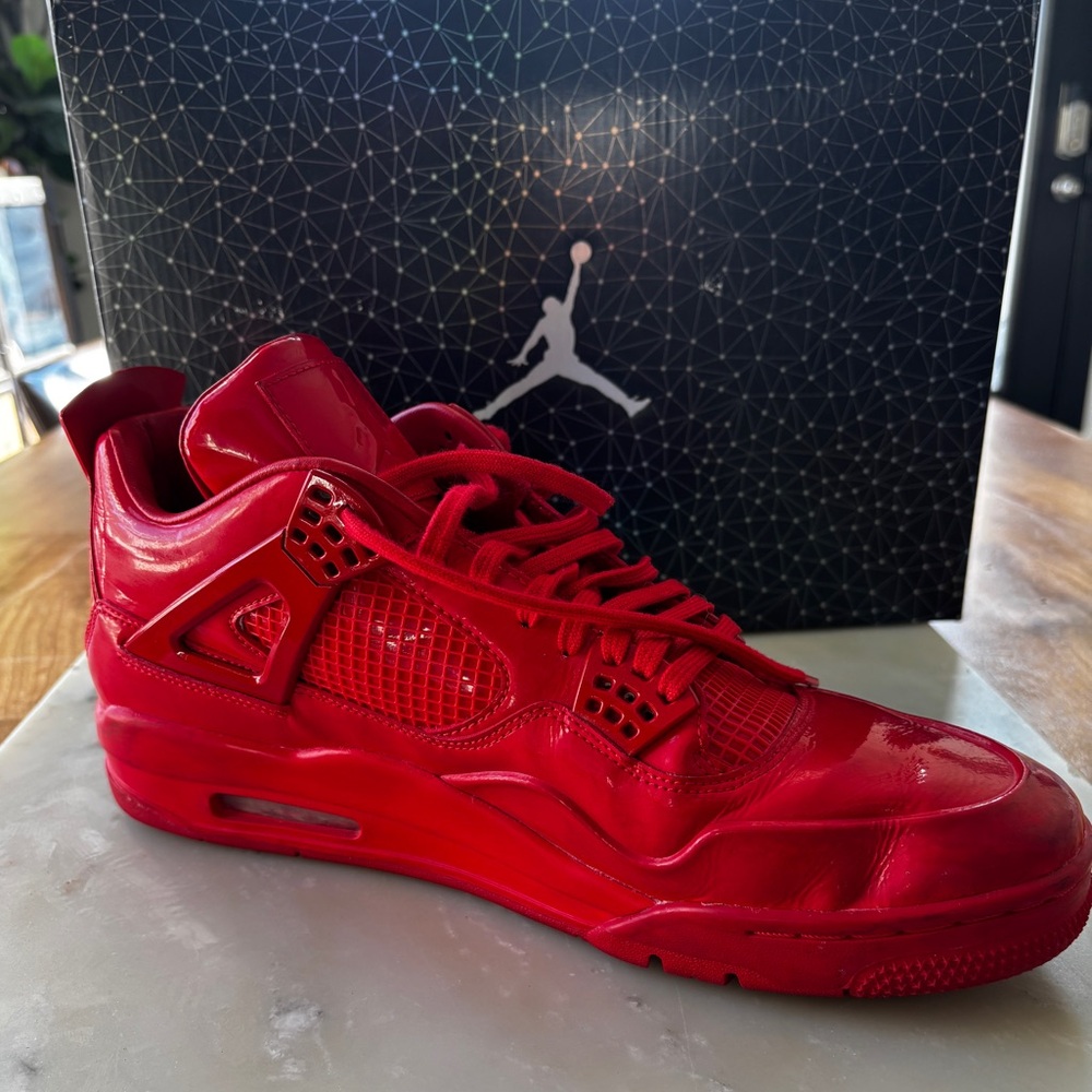 Nike Air Jordan 11LAB4 'Red Patent' Sneakers in men's size 13